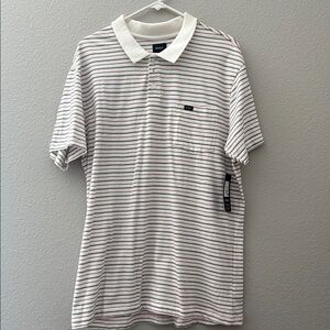 RVCA Men's Striped Polo Shirt